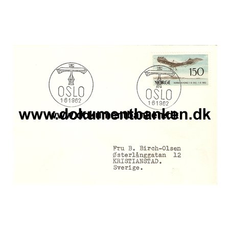 Norsk Flyging. 1912 - 1962. Norge FDC. 