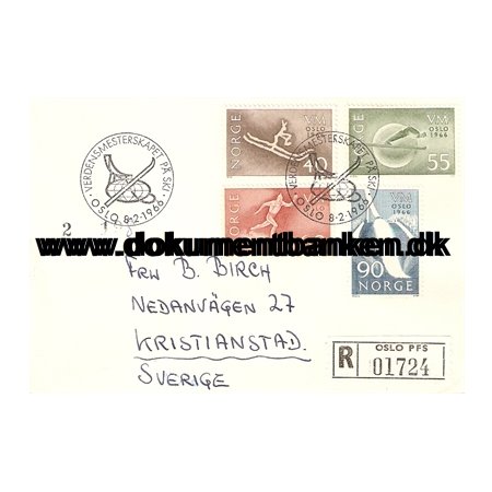 VM Oslo 1966. Norge FDC. 