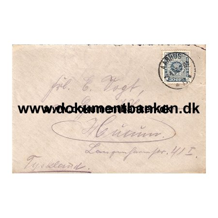 Kuvert til Tyskland, 30 re, 1926