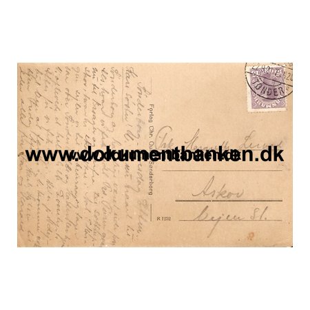 Bureau Stempel Snderborg - Tnder 22 september 1921 T 1420