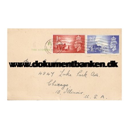 Jersey, Kuvert Channel Islands Liberation, England 1948
