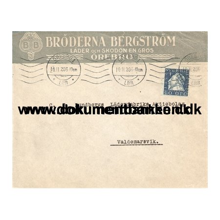 Brderna Bergstrm, Lder och Skodon en gros. rebro 1920
