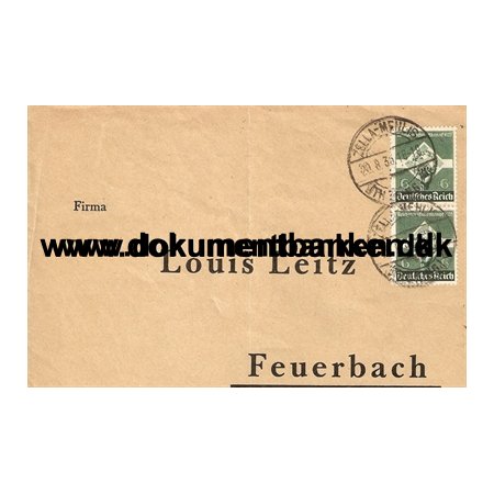 Tyskland, kuvert, 1. Reichsberufswettkampf, 1935