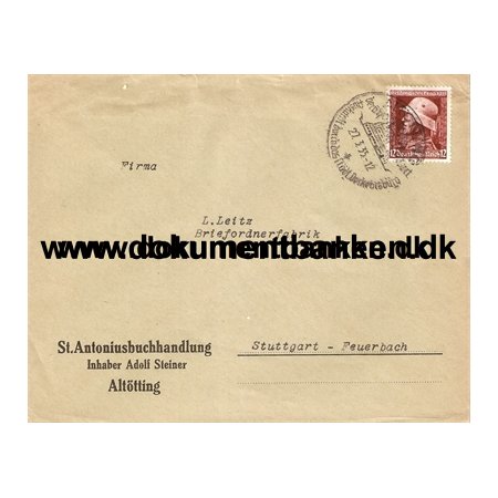Tyskland, Kuvert, Erindring for de faldne i 1 Verdenskrig, 1935