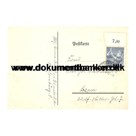 Tyskland, Brevkort, 8 Jahre Arbeitsdienst, 1943