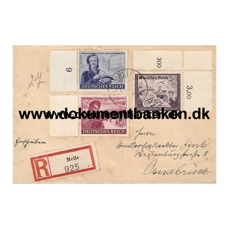 Tyskland, 2 R kuverter, Deutsche Reichpost, 1944