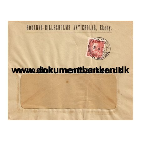 Ekeby, Hgans-Billesholms Aktiebolag, Kuvert, 1936