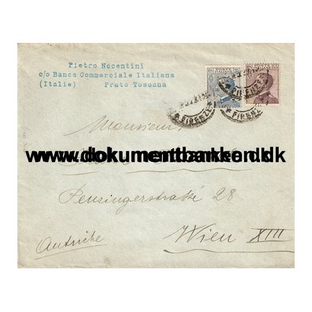 Italien, Kuvert, Victor Emanuel III, 25 + 55 Cent.