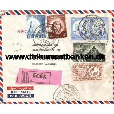 Egypten. R Luftpost brev. 1959