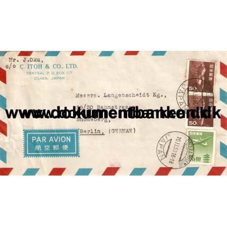 Japan. Kuvert 1953