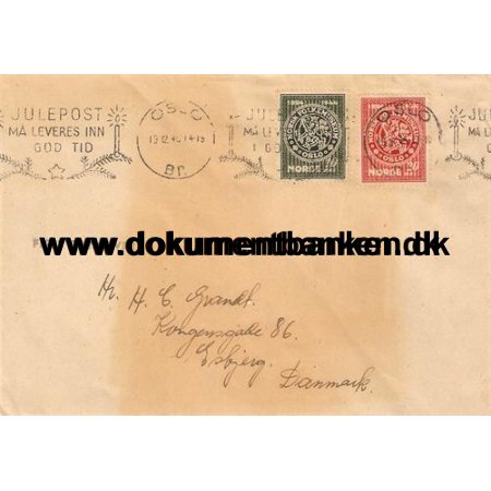 Norge FDC. Norsk Folkemuseum 19 december 1945