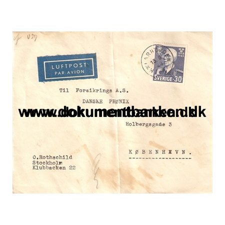 Mlarhjden, Svensk Bystempel, censurbrev, 1944