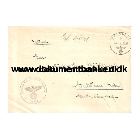 Feldpost 39890, 3 december 1941