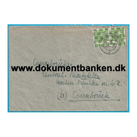 Posthorn Overtryk Amerikansk Britisk Zone Tyskland Kuvert 1948
