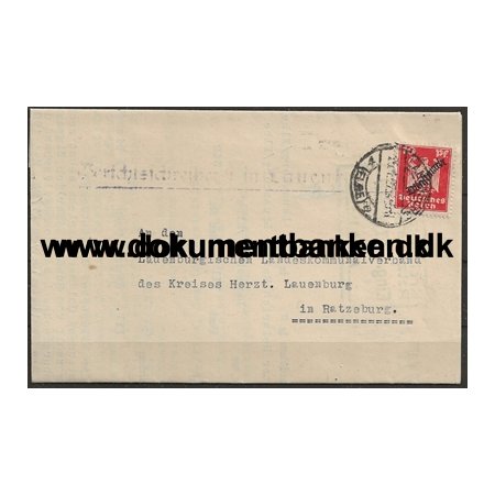 Tjenestebrev Tyske Rige Indhold 1927