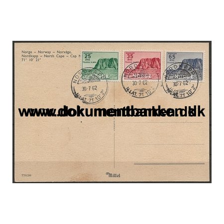 Nordkap Norge Postkort 1962
