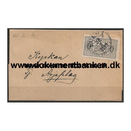 Tjenestebrev Lule Miltbrand konstateret i Neder Kalix Socken 1899