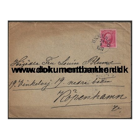 xnered Svensk Bystempel Kuvert