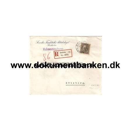 Svenska Tndsticksaktiebolaget Stockholm. R-brev Stockholm 2 februar 1926