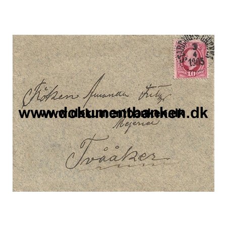 Stabbarps Grufva, Svensk Bystempel, Brev, 1905
