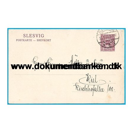 Slesvig, Helsag, Brevkort, 23 marts 1920