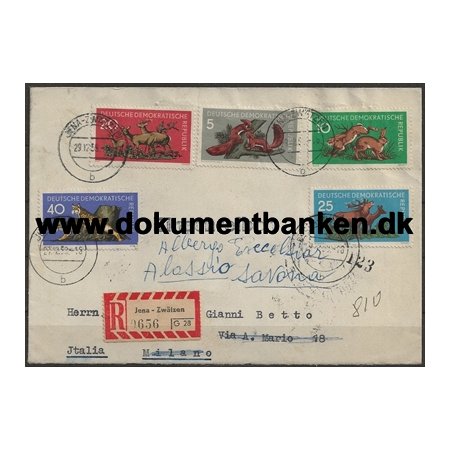 DDR Samlerkuvert Tyskland 1959