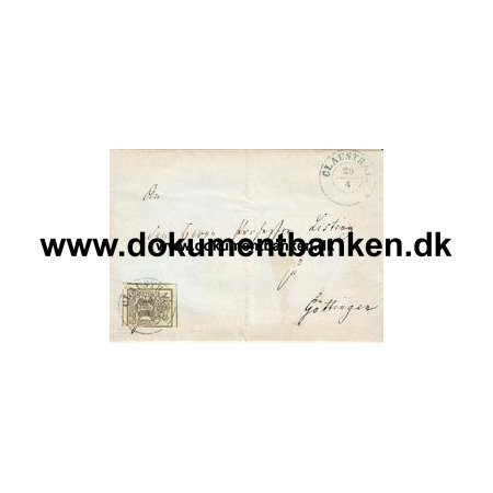Clausthal brev 25 april 1856 med indhold