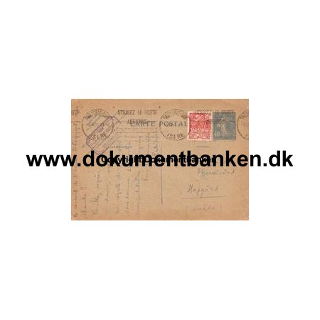 Carte Postale sendt til Sverige 5 december 1931