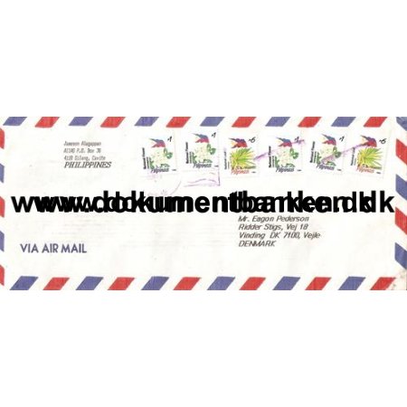 Airmailbrev Philippines 1996 til Tyskland