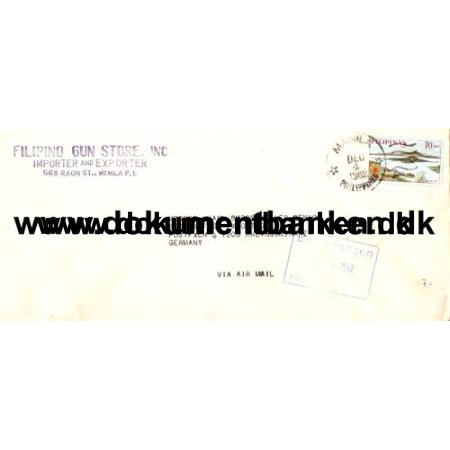 Luftpostbrev til Germany 1962