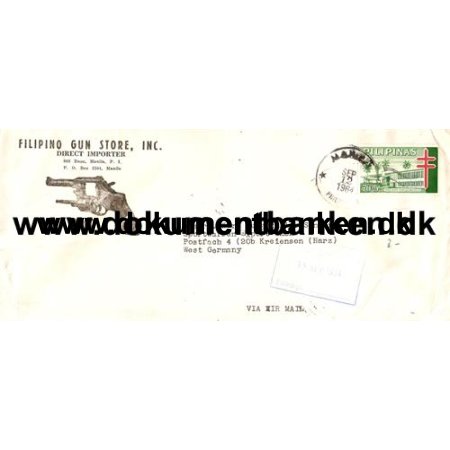 Luftpostbrev til Germany 1964