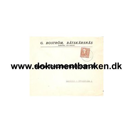 Brev Btskrsns, Kalix til Stockholm 25 april 1940