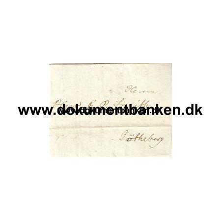 Brev fra en Gustav Tollstorp, Bosgrden til en C. P. Smith i Gtheborg 3 november 1815