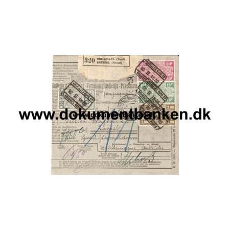 Belgien Adressekort til Kroatien 1930