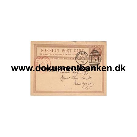 Helsag Foreign Post Card Bristol 134. 1879