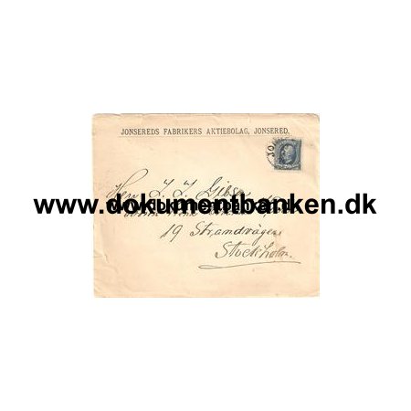 Jonsereds Fabrikers Aktiebolag, Kuvert, Jonsered. 1900