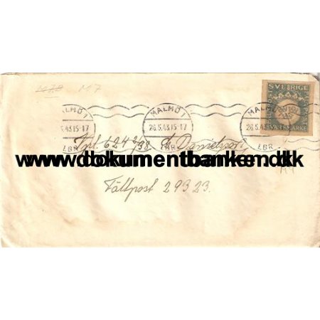 Sverige Fltpost 29323. 1943