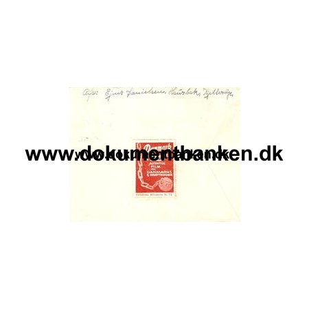 Danmark i Lnker mrkat p brev. 1948