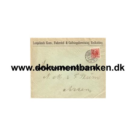 Langelands Korn-, Foderstof- & Gdningsforretning, Rudkbing. 1907