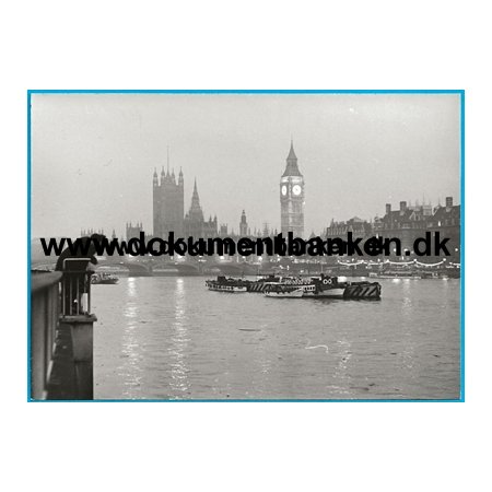 London, Aftenstemning ved Themsen, Fotografi, 28 Juni 1963