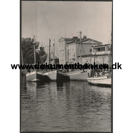 Fischerei- und Gerte- Station in Warnemnde Tyskland Fotografi