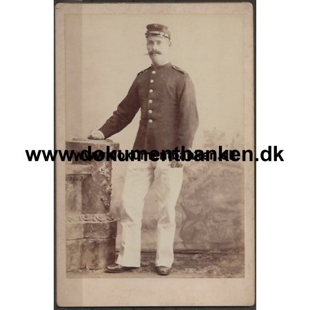 Soldat Frederiksted St. Croix Dansk Vest Indien Fotograf J. A. Weng