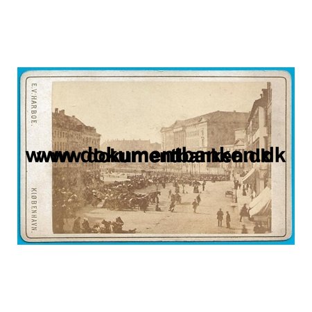 Det Gamle Kbenhavn, Hjbro Plads, Fotografi, ca 1870
