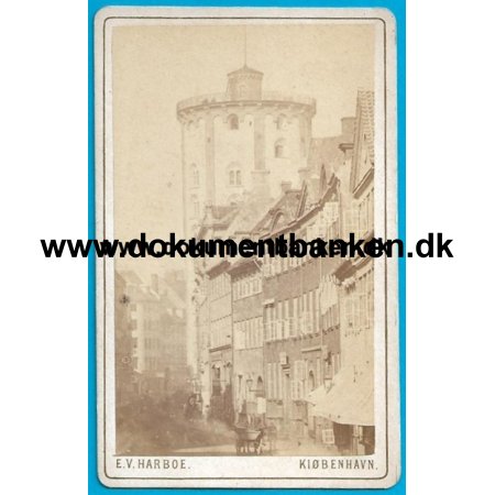Det Gamle Kbenhavn, Kbmagergade, Runde Trn, Fotografi, ca 1870