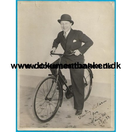 Hans W. Petersen Skuespiller Signeret Fotografi 1933