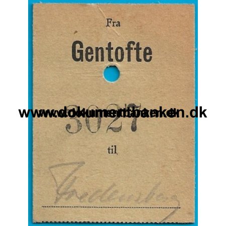 Rejsegods, Cykel, Gentofte til Fredensborg, 17 oktober 1942