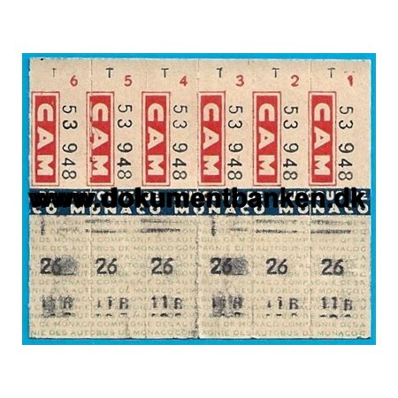 Monaco Busbillet 1959