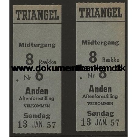 Flintesnnerne Triangel Bio Biobillet 1957