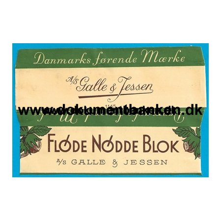 A/S Galle & Jessen Flde Ndde Blok Chokoladeomslag
