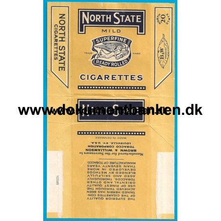 North State Cigarettes Omslag 1952